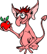 I spoke and I feel betta', heres an apple, I'm glad we metta'!